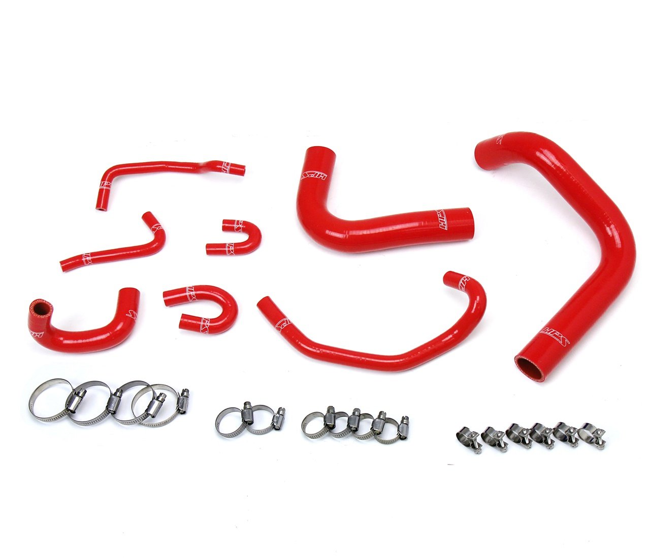 HPS Reinforced Red Silicone Radiator Hose Kit Coolant Toyota 89-95 Pickup 3.0L V6