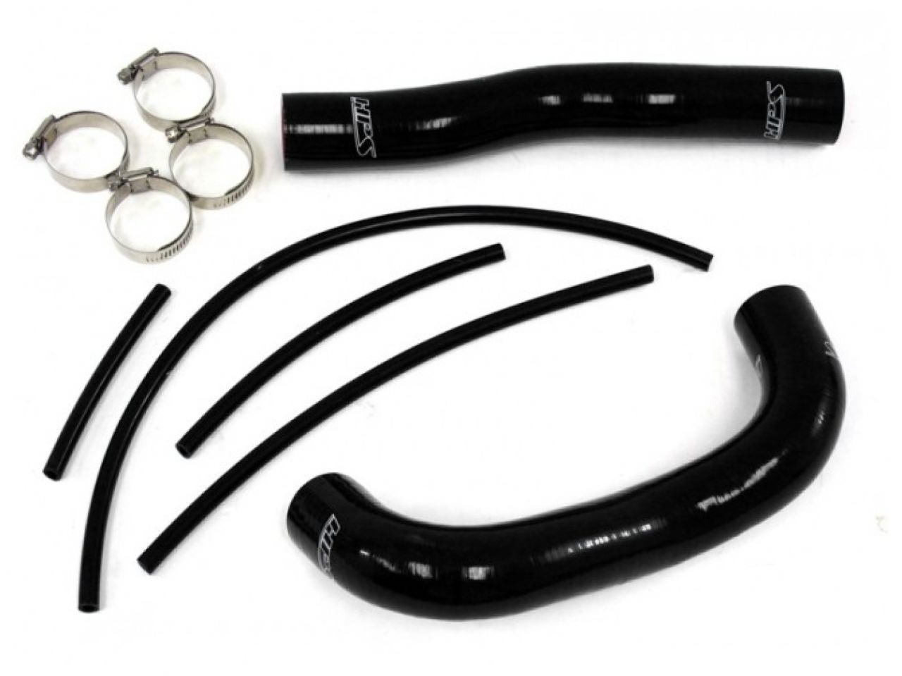 HPS Reinforced Black Silicone Radiator Hose Kit Coolant Hyundai 13-14 Genesis Coupe 2.0T Turbo 4Cyl