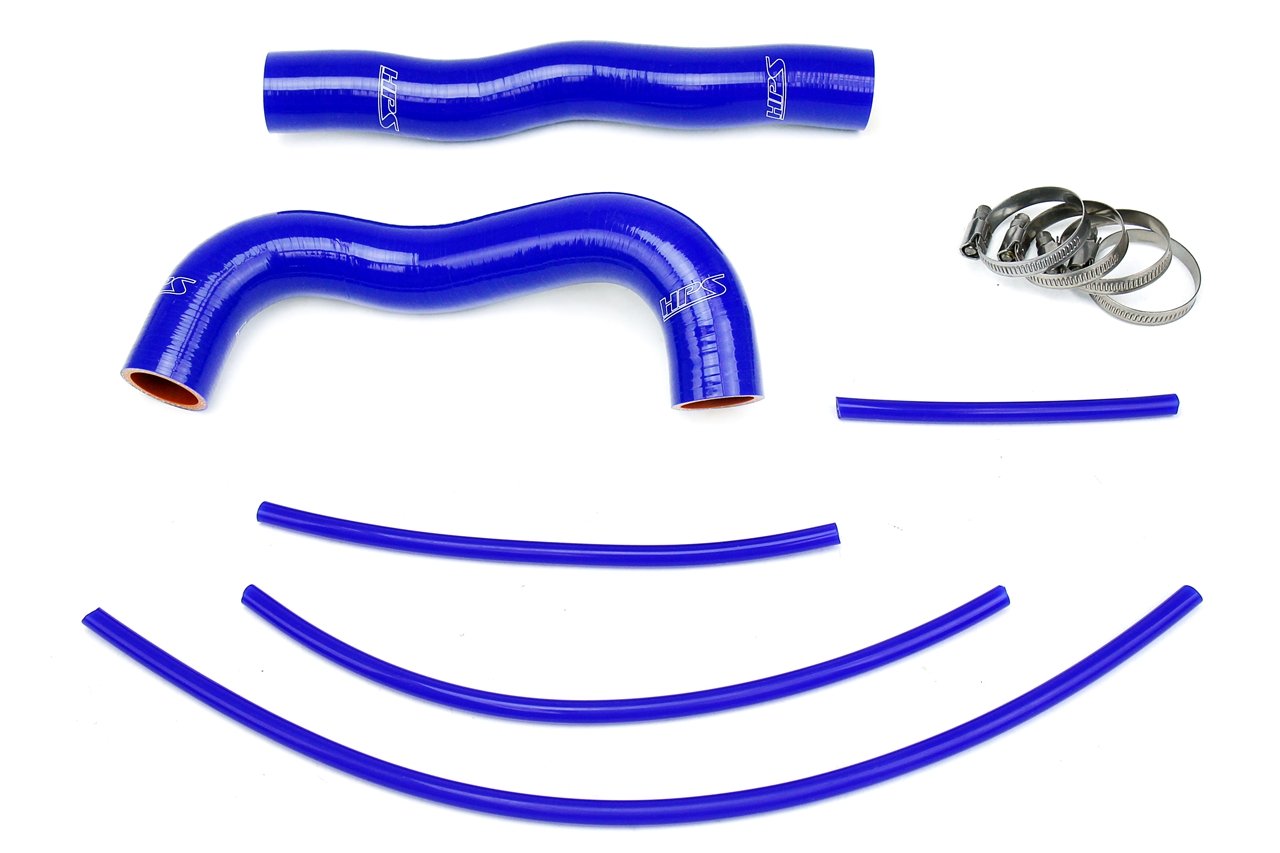 HPS Reinforced Blue Silicone Radiator Hose Kit Coolant Hyundai 13-14 Genesis Coupe 2.0T Turbo 4Cyl