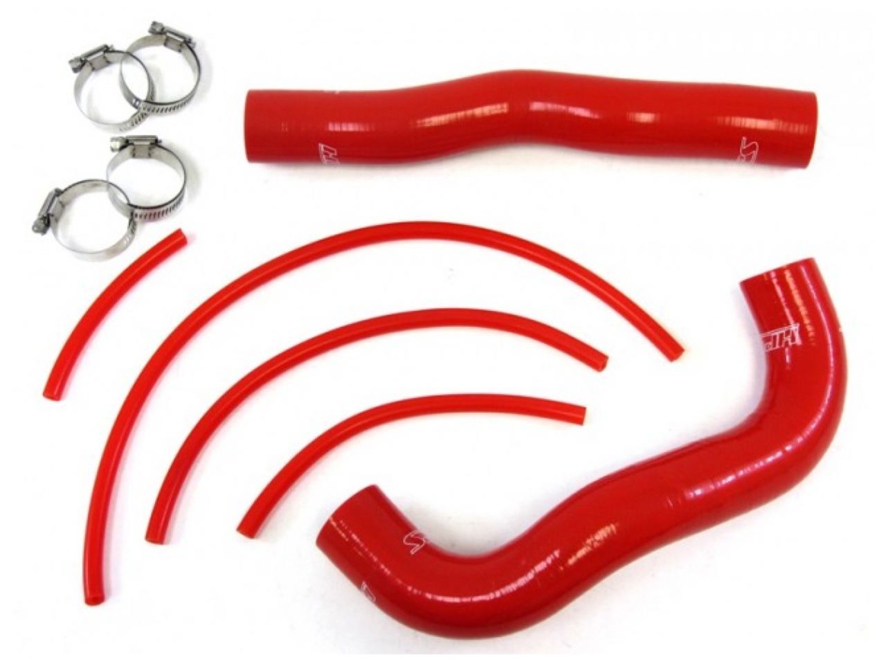 HPS Reinforced Red Silicone Radiator Hose Kit Coolant Hyundai 13-14 Genesis Coupe 2.0T Turbo 4Cyl