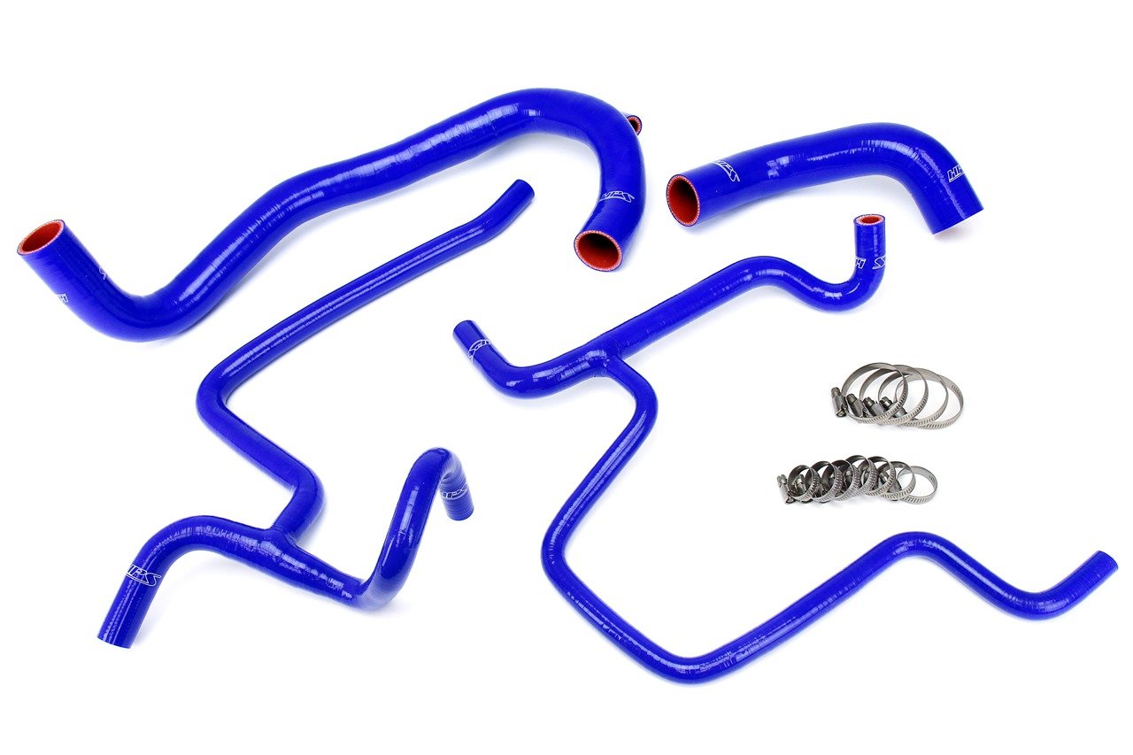 HPS Blue Reinforced Silicone Radiator Hose Kit Dodge 11-13 Challenger SRT8 6.4L V8