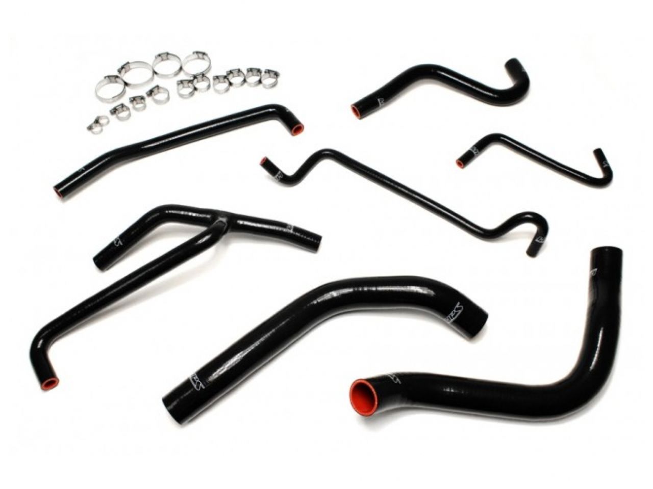 HPS Black Reinforced Silicone Radiator and Heater Hose Kit Coolant Ford 11-14 Mustang 3.7L V6