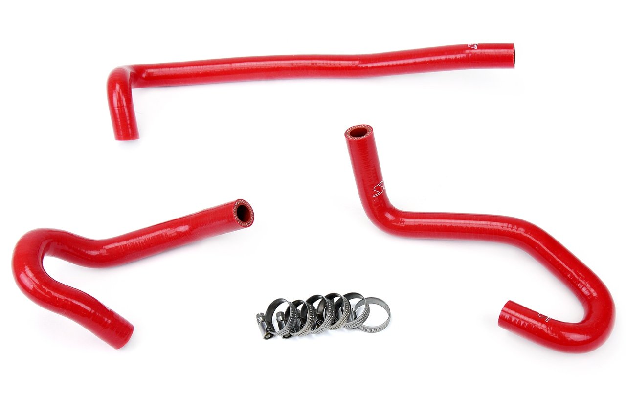 HPS Red Reinforced Silicone Heater Hose Kit Toyota 00-06 Tundra V8 4.7L Left Hand Drive