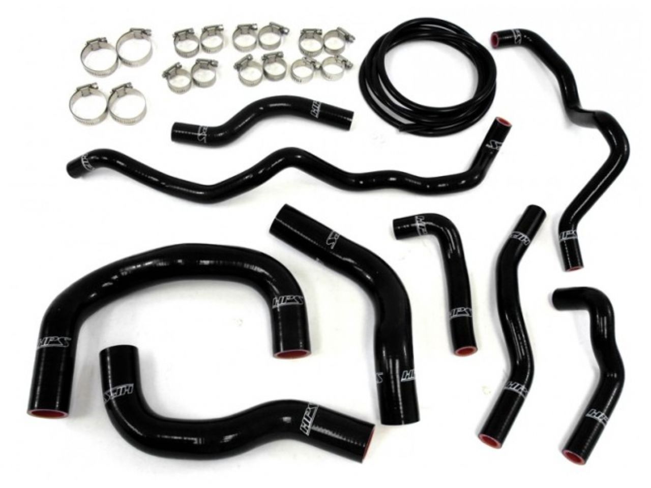 HPS Reinforced Black Silicone Radiator + Heater Hose Kit Coolant Scion 08-14 iQ 1.3L