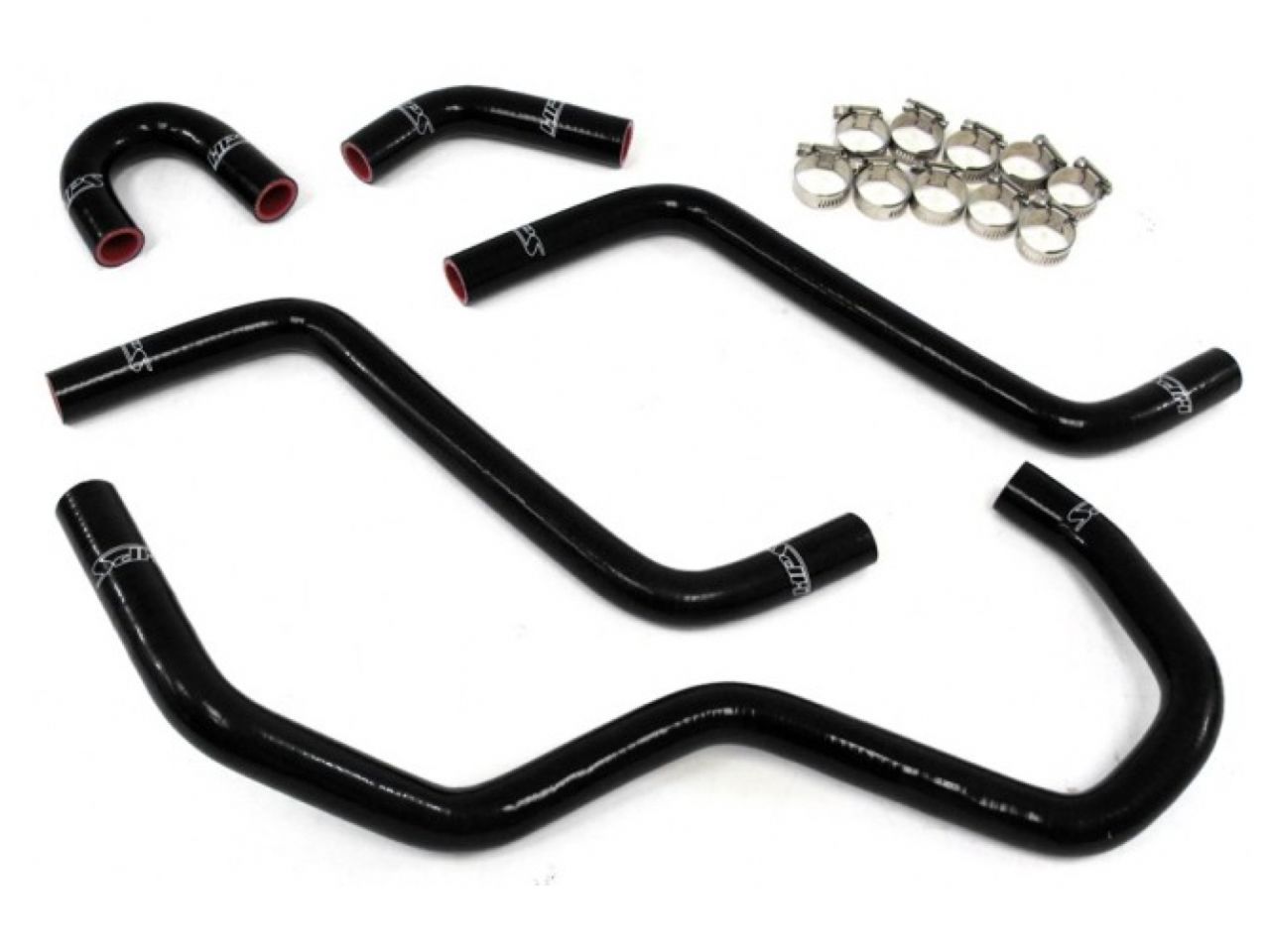 HPS Black Reinforced Silicone Radiator Hose Kit Yamaha 04-07 YXR450 YXR660 Rhino