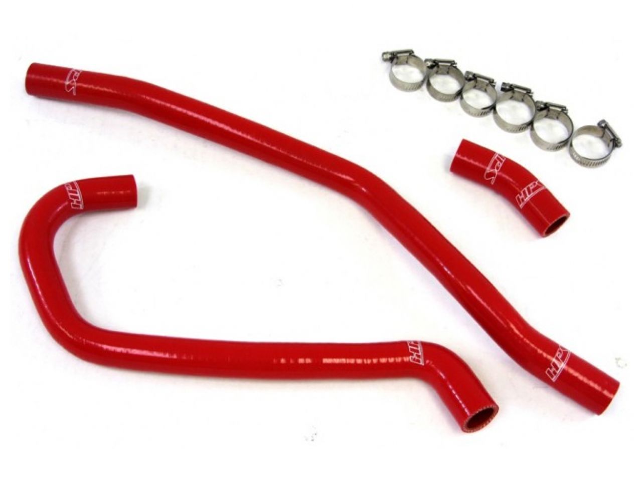 HPS Red Reinforced Silicone Radiator Hose Kit Yamaha 06-12 YFM700 Raptor