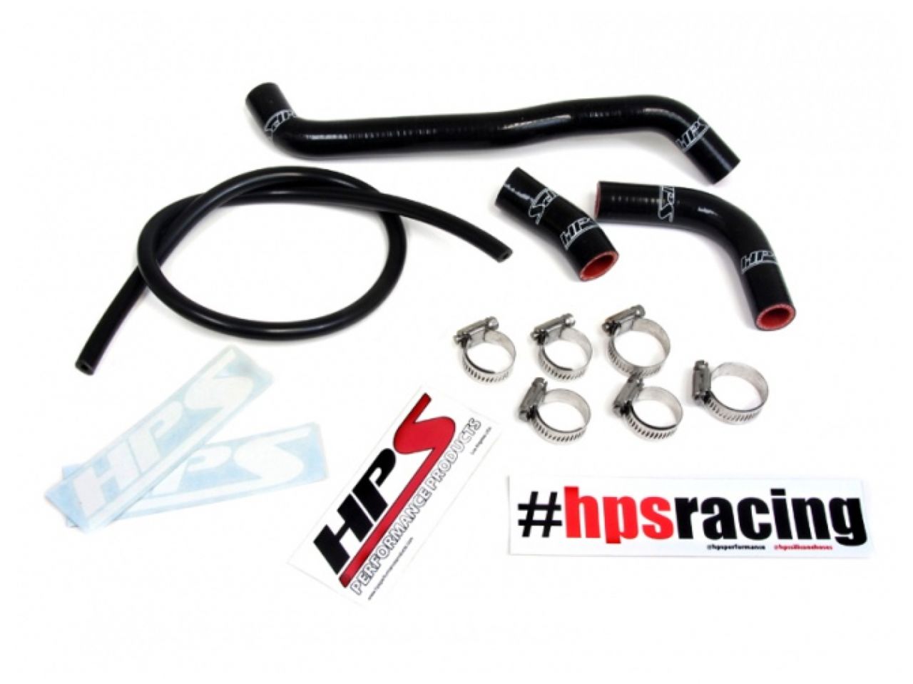 HPS Black Reinforced Silicone Radiator Hose Kit Suzuki 00-08 DRZ400S DRZ400SM