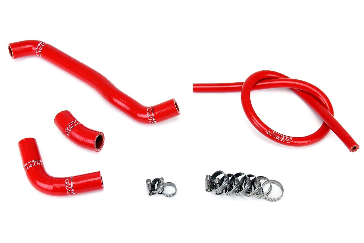 HPS Red Reinforced Silicone Radiator Hose Kit Suzuki 00-08 DRZ400S DRZ400SM