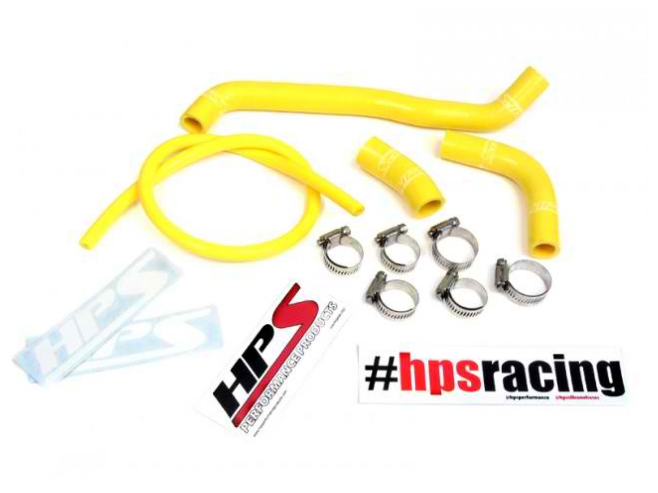 HPS Yellow Reinforced Silicone Radiator Hose Kit Suzuki 00-08 DRZ400S DRZ400SM