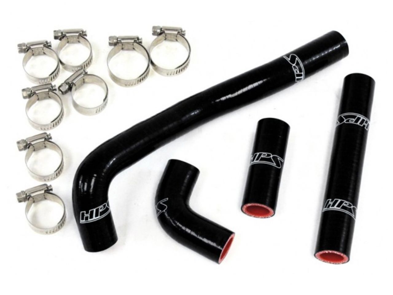 HPS Black Reinforced Silicone Radiator Hose Kit Kawasaki 88-04 KX500