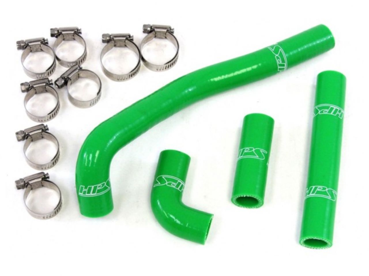 HPS Green Reinforced Silicone Radiator Hose Kit Kawasaki 88-04 KX500