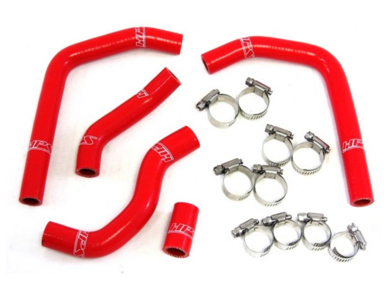 HPS Red Reinforced Silicone Radiator Hose Kit Honda 05-08 CR125R 2 Stroke