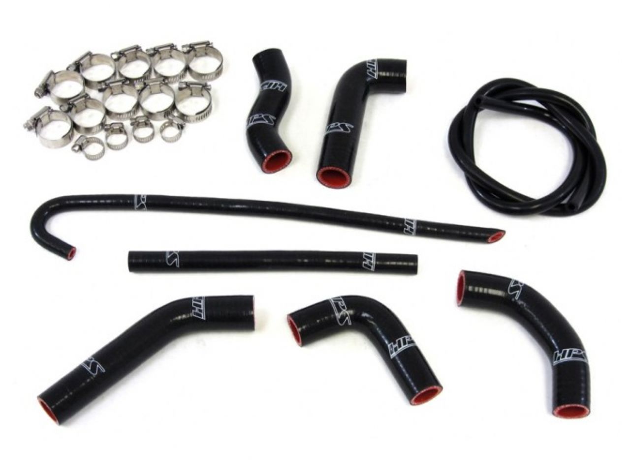 HPS Black Reinforced Silicone Radiator Hose Kit Honda 00-10 XR650R