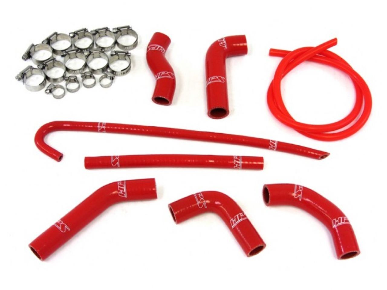 HPS Red Reinforced Silicone Radiator Hose Kit Honda 00-10 XR650R