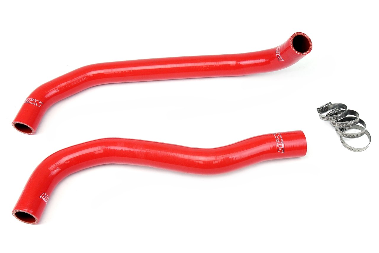 HPS Reinforced Red Silicone Radiator Hose Kit Coolant Honda 08-12 Accord 2.4L 4Cyl