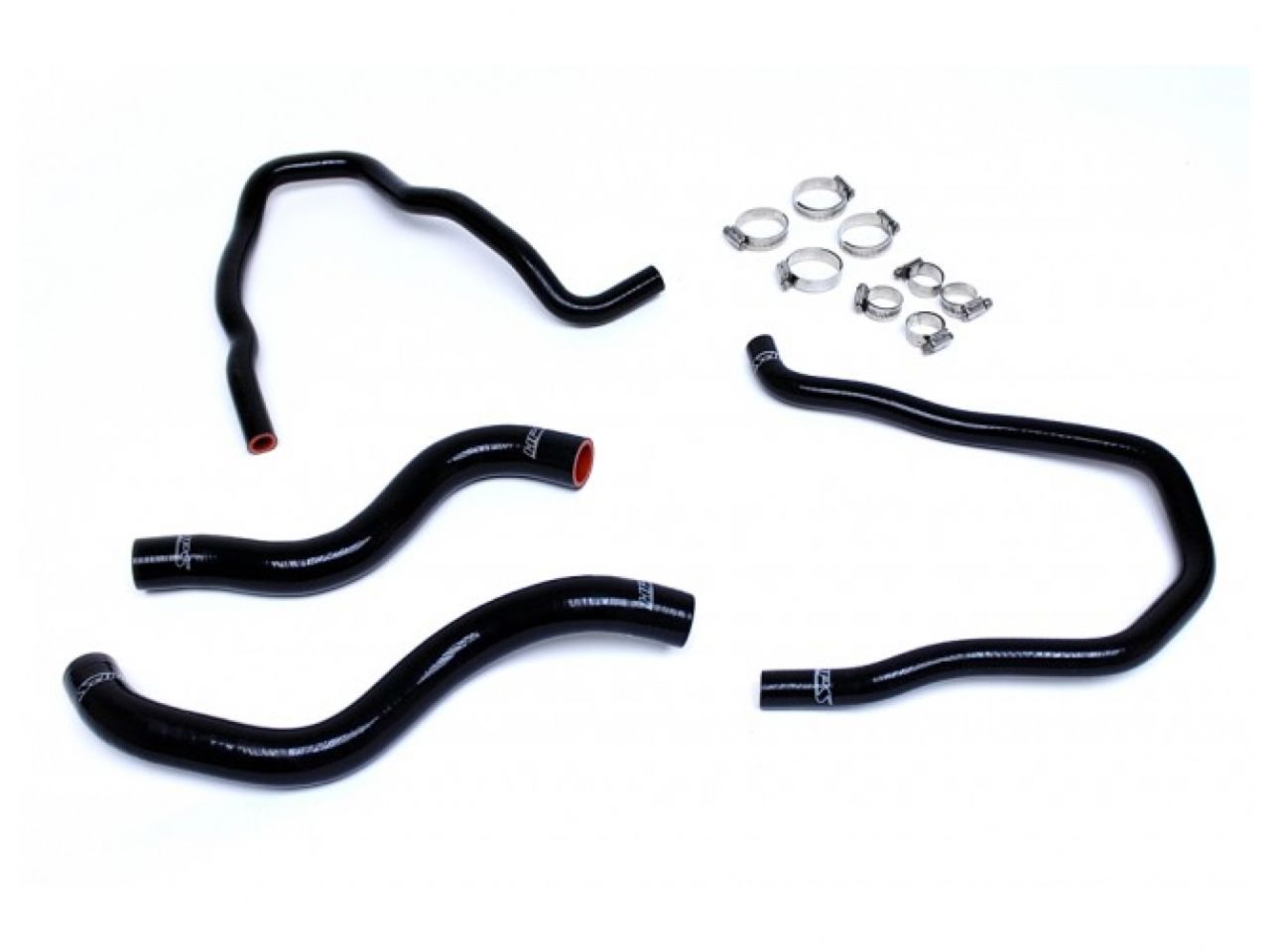 HPS Black Reinforced Silicone Radiator + Heater Hose Kit Honda 13-17 Accord 2.4L LHD