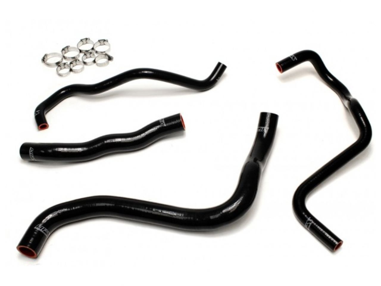 HPS Black Reinforced Silicone Radiator + Heater Hose Kit Honda 13-17 Accord 3.5L V6 LHD