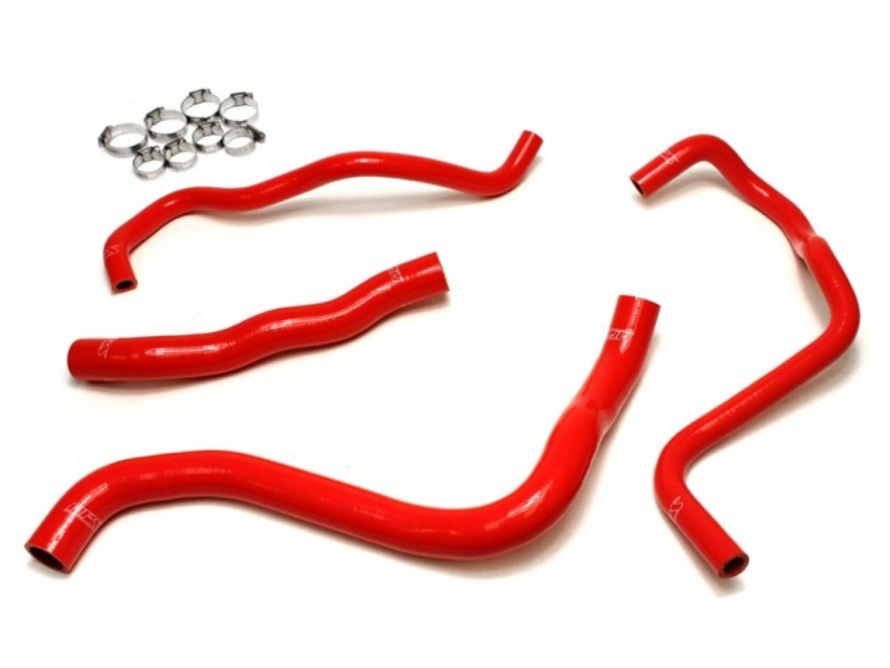 HPS Red Reinforced Silicone Radiator + Heater Hose Kit Honda 13-17 Accord 3.5L V6 LHD