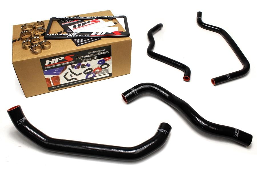 HPS Black Reinforced Silicone Radiator + Heater Hose Kit Acura 09-14 TSX 2.4L 4Cyl LHD