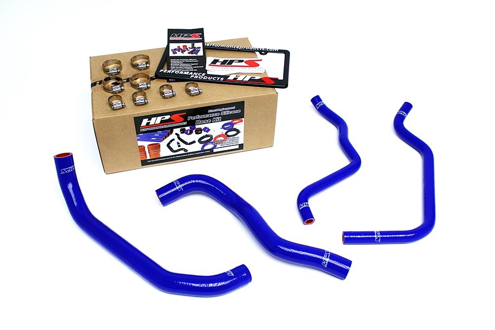 HPS Blue Reinforced Silicone Radiator + Heater Hose Kit Honda 08-12 Accord 2.4L 4Cyl LHD