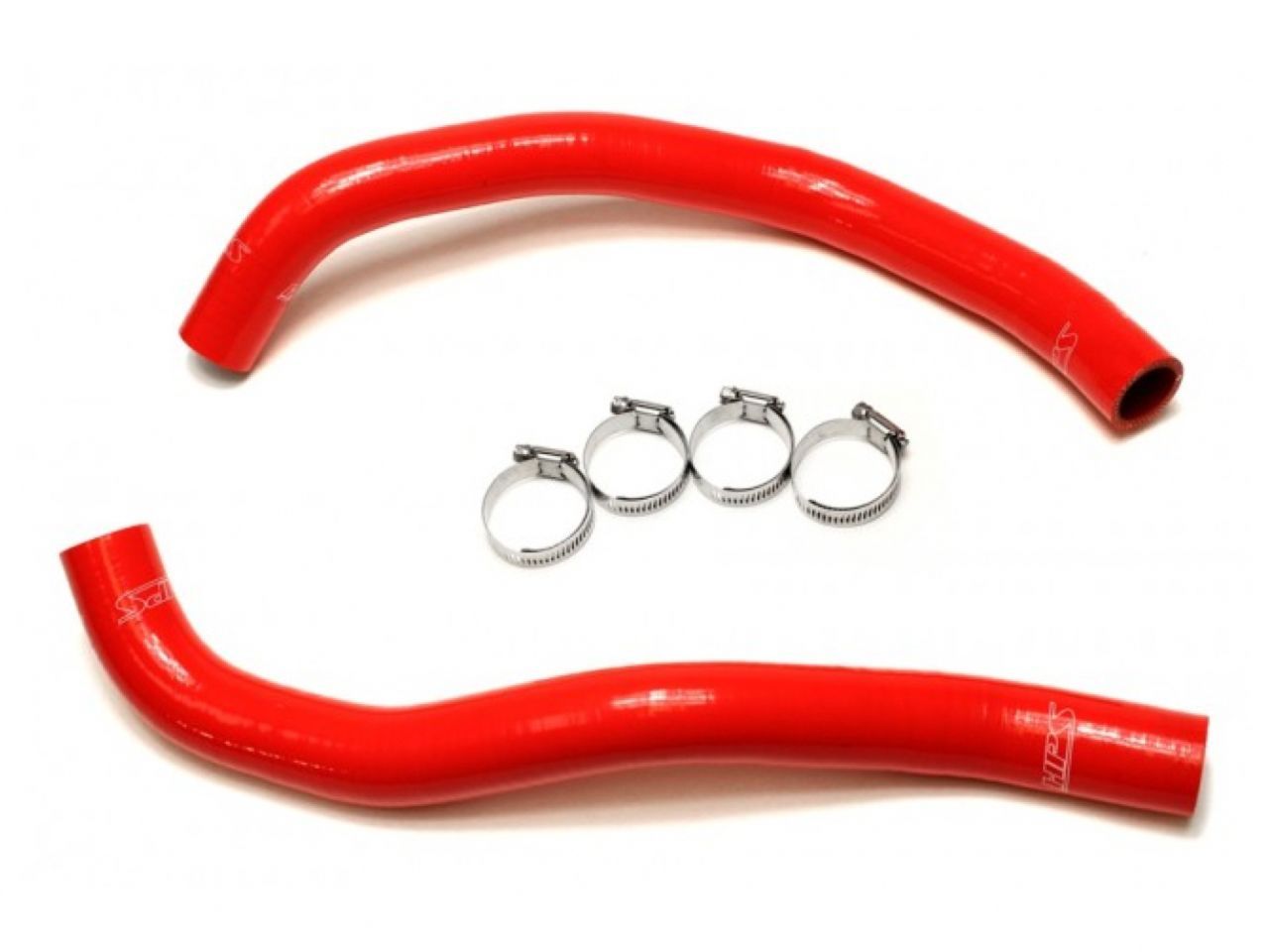 HPS Red Reinforced Silicone Radiator Hose Kit Coolant Honda 03-07 Accord 2.4L 4Cyl