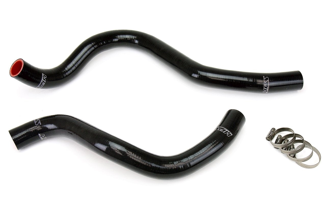 HPS Reinforced Black Silicone Radiator Hose Kit Coolant Honda 98-02 Accord 3.0L V6