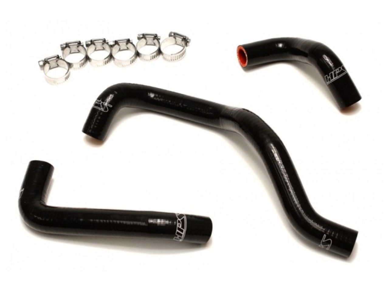 HPS Black Reinforced Silicone Heater Hose Kit Nissan 95-98 240SX S14 KA24DE