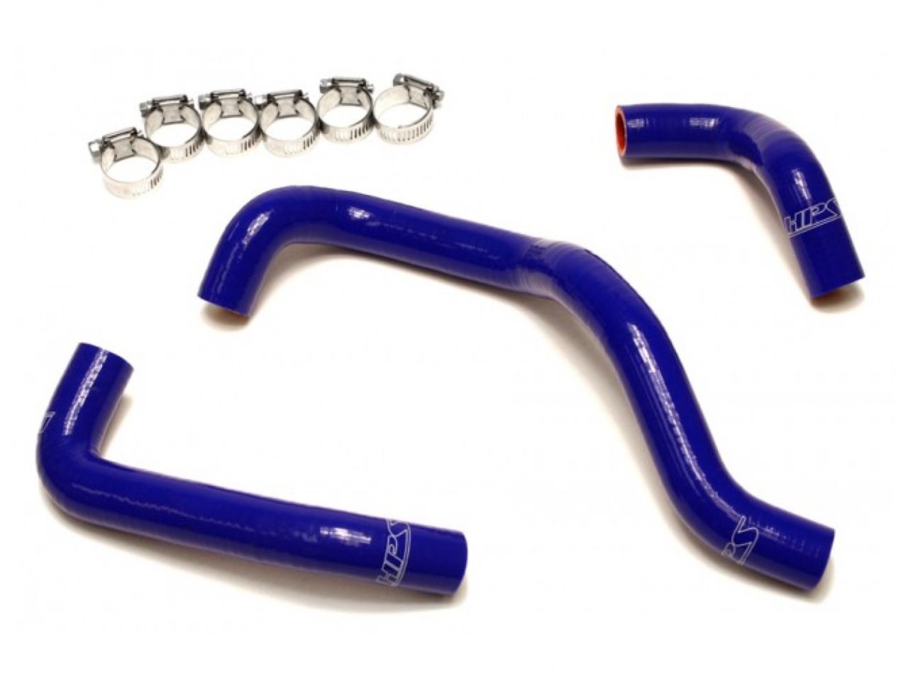 HPS Blue Reinforced Silicone Heater Hose Kit Nissan 95-98 240SX S14 KA24DE