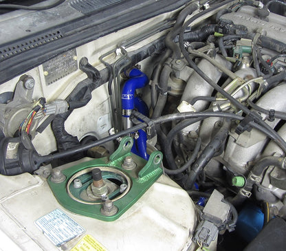 HPS Performance HPS Blue Reinforced Silicone Heater Hose Kit Nissan 95-98 240SX S14 KA24DE