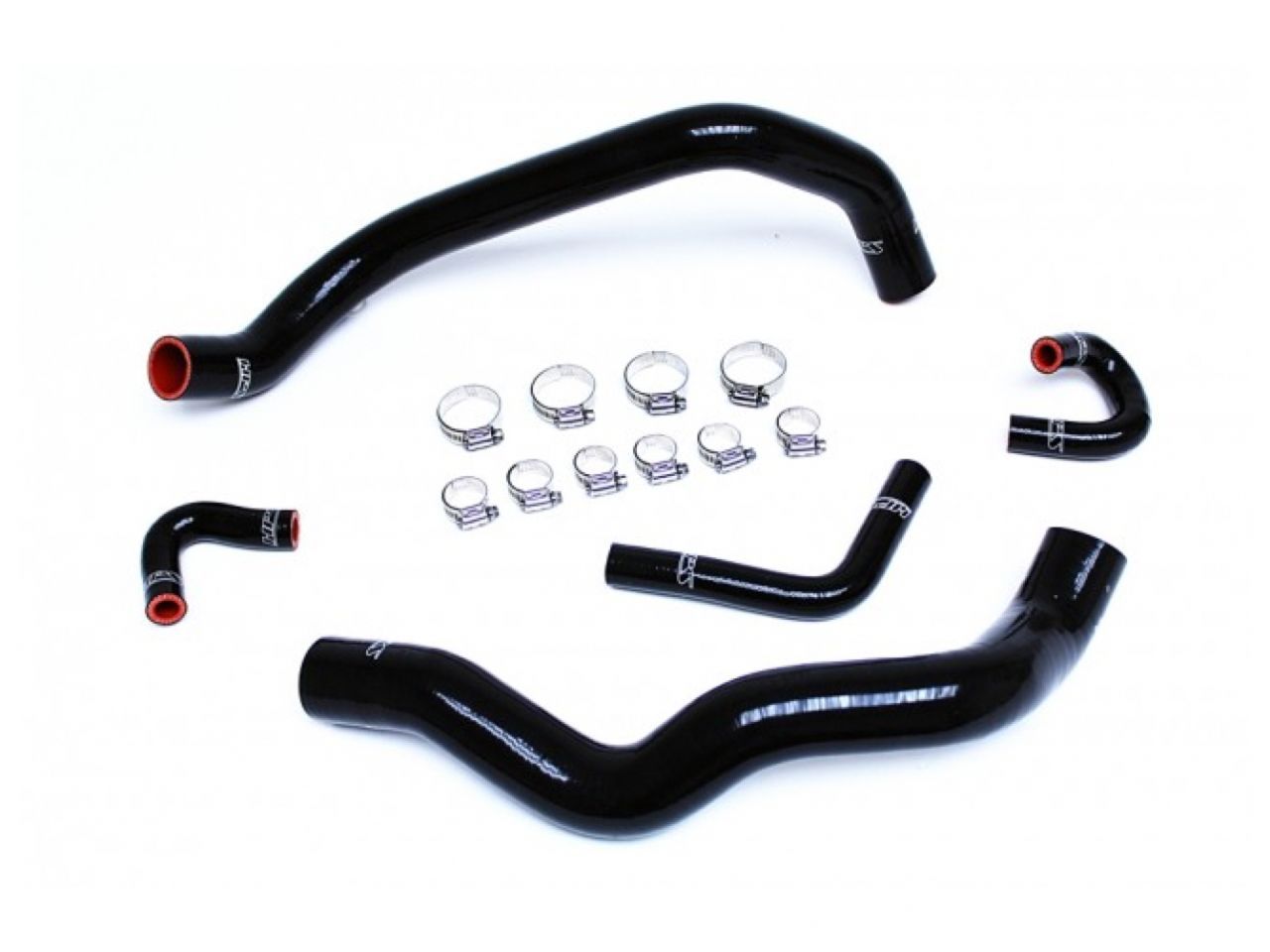 HPS Black Reinforced Silicone Radiator and Heater Hose Kit Coolant Ford 01-04 Mustang 3.8L 3.9L V6