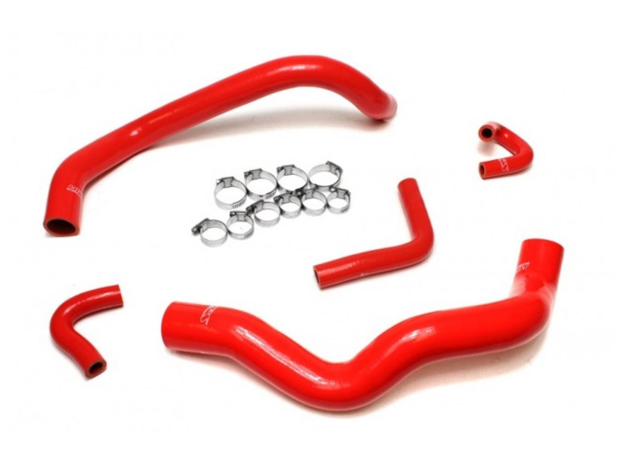 HPS Red Reinforced Silicone Radiator and Heater Hose Kit Coolant Ford 01-04 Mustang 3.8L 3.9L V6