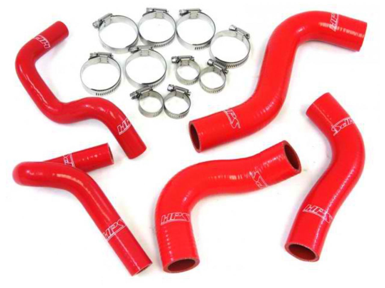 HPS Reinforced Red Silicone Radiator + Heater Hose Kit Coolant Mazda 90-93 Miata 1.6L