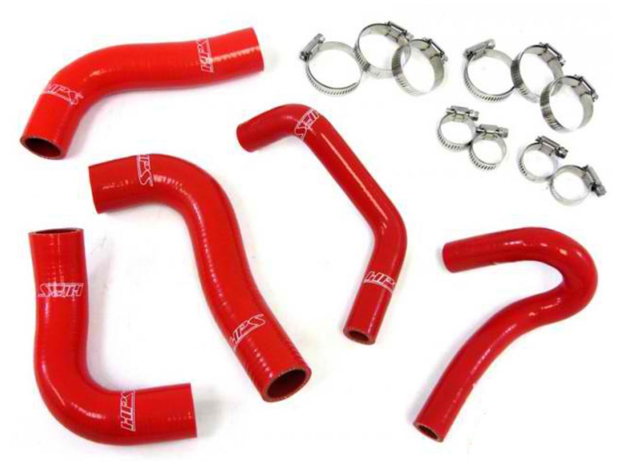 HPS Reinforced Red Silicone Radiator + Heater Hose Kit Coolant Mazda 94-97 Miata 1.8L