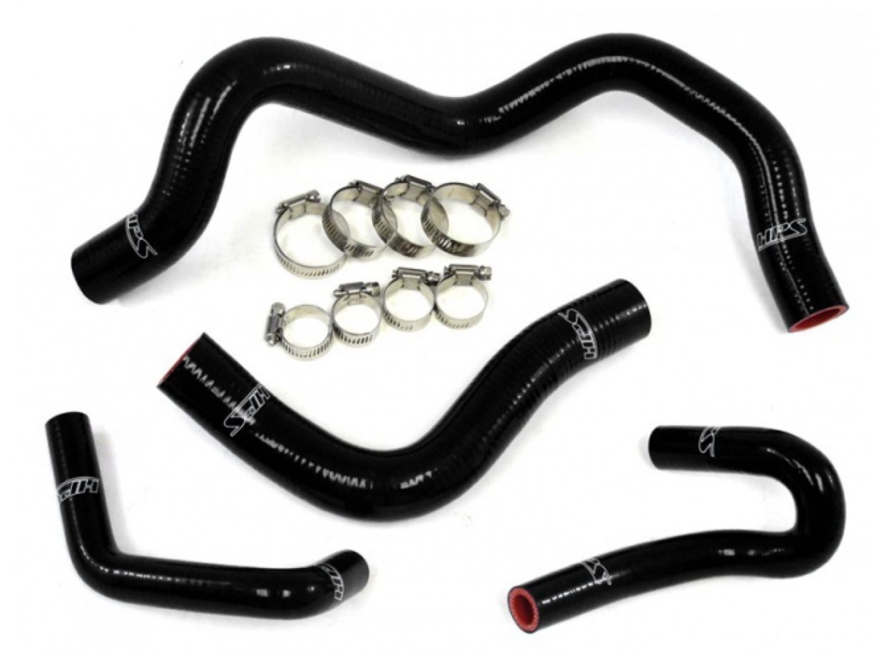 HPS Reinforced Black Silicone Radiator + Heater Hose Kit Coolant Mazda 99-05 Miata 1.8L