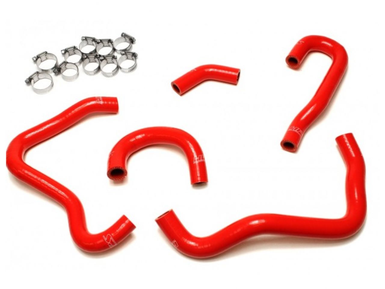 HPS Red Reinforced Silicone Heater Hose Kit Honda 00-05 S2000