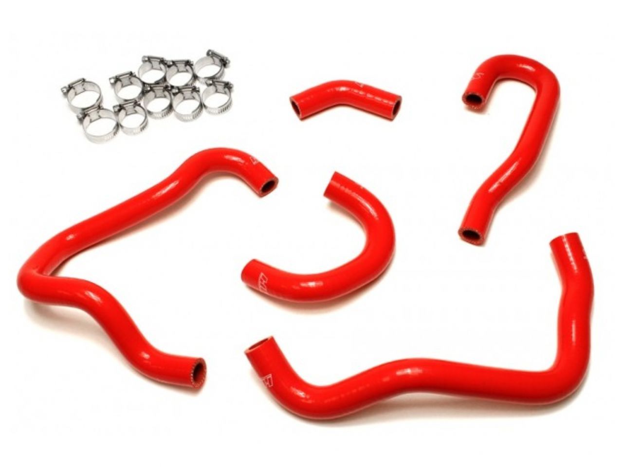 HPS Red Reinforced Silicone Heater Hose Kit Honda 06-09 S2000