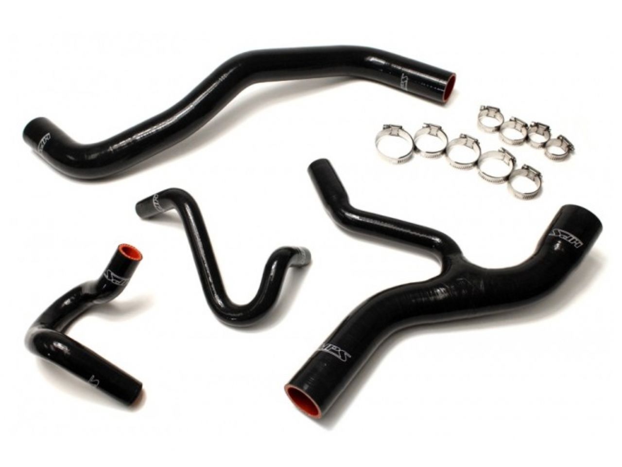 HPS Black Reinforced Silicone Radiator and Heater Hose Kit Coolant Ford 96-01 Mustang GT 4.6L V8