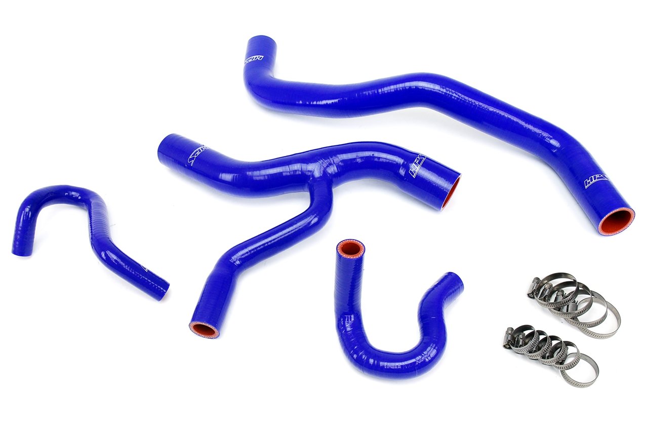 HPS Blue Reinforced Silicone Radiator and Heater Hose Kit Coolant Ford 96-01 Mustang GT 4.6L V8