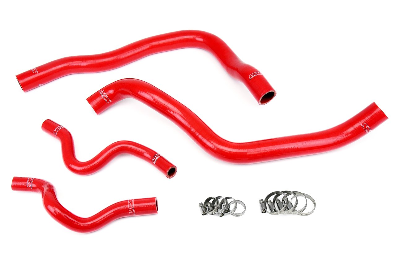 HPS Reinforced Red Silicone Radiator Hose Kit Coolant Kia 11-15 Optima 2.4L