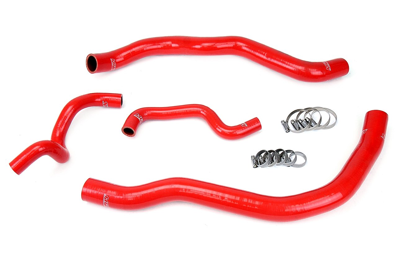 HPS Reinforced Red Silicone Radiator Hose Kit Coolant Kia 11-15 Optima 2.0L Turbo