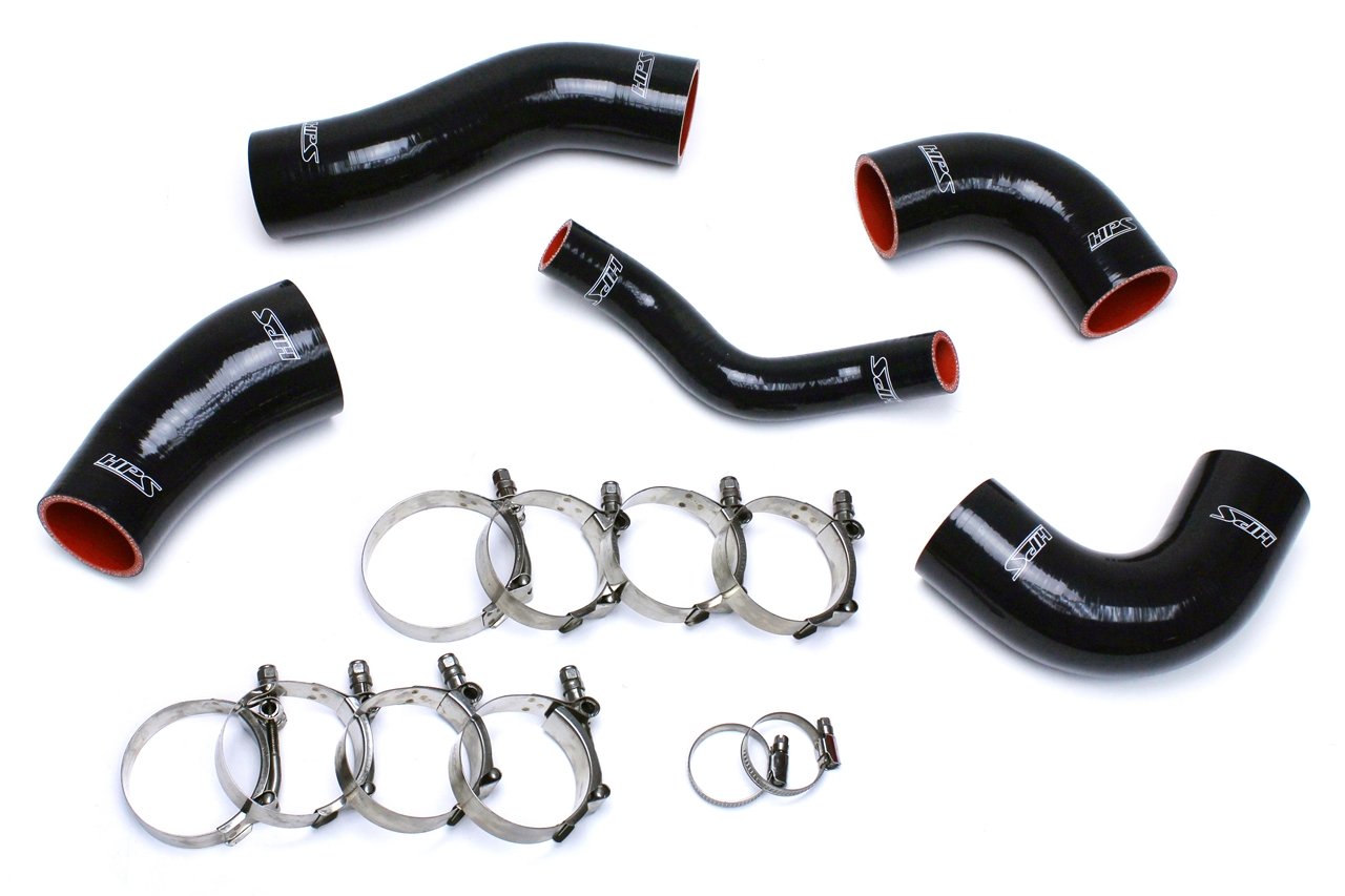 HPS Black Reinforced Silicone Intercooler Hose Kit Hyundai 11-14 Sonata 2.0L Turbo