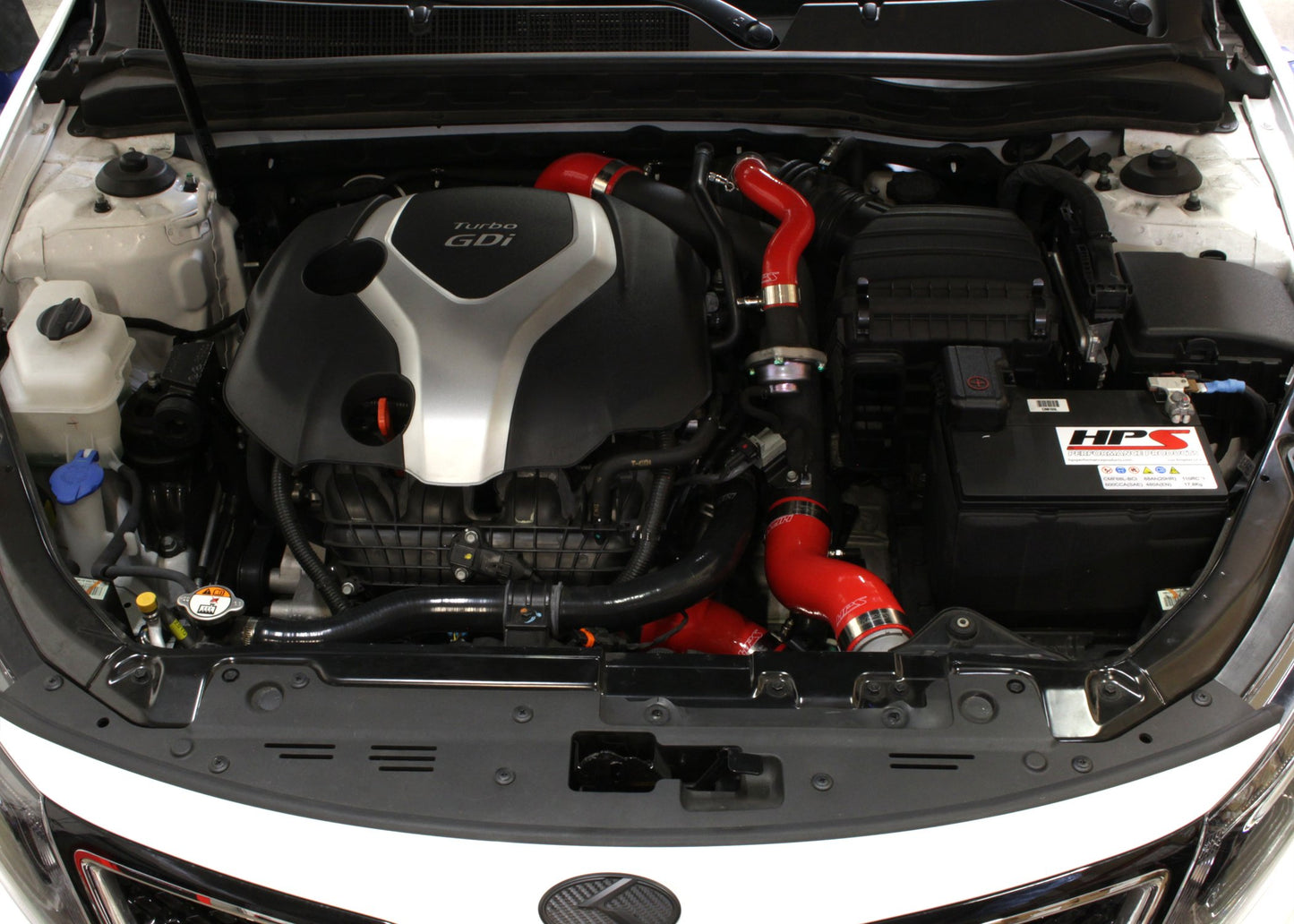 HPS Performance Products HPS Red Reinforced Silicone Intercooler Hose Kit Kia 11-15 Optima 2.0L Turbo