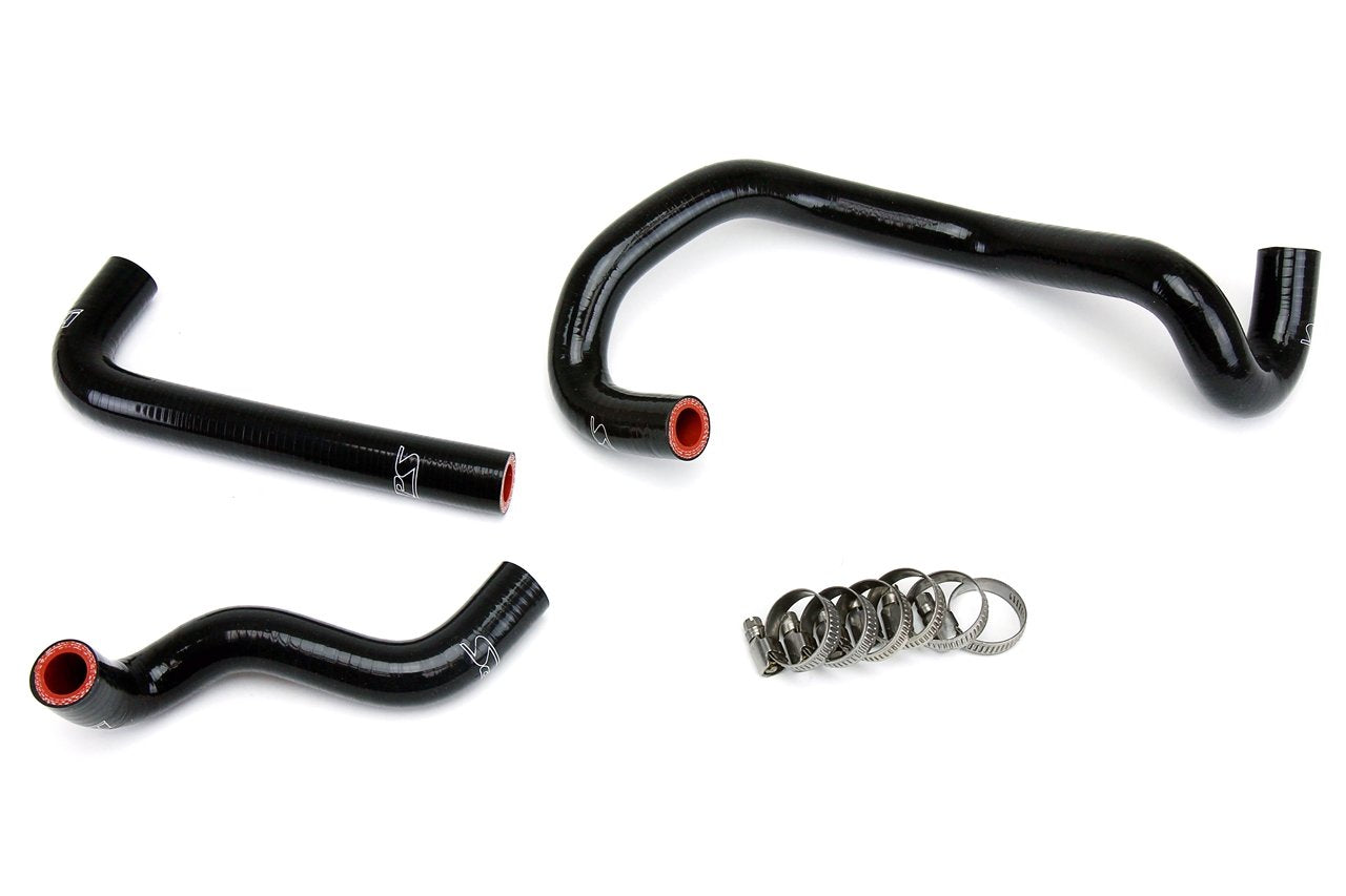 HPS Black Reinforced Silicone Heater Hose Kit Mazda 86-92 RX7 FC3S Non Turbo LHD