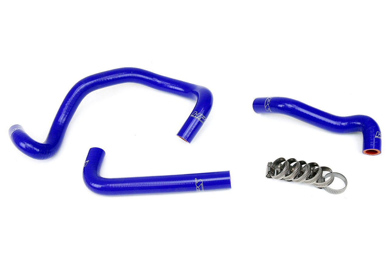 HPS Blue Reinforced Silicone Heater Hose Kit Mazda 86-92 RX7 FC3S Turbo LHD