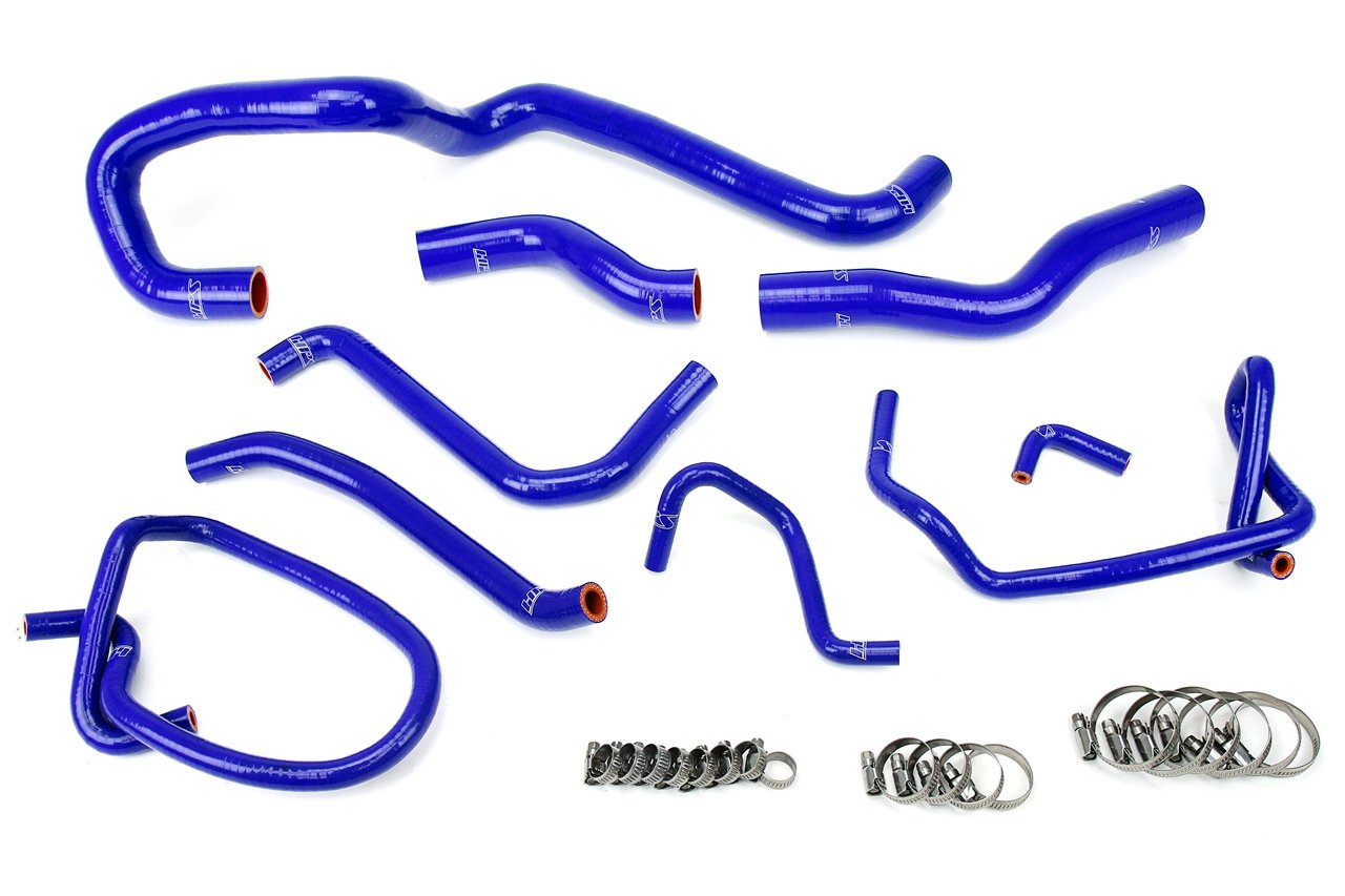 HPS Reinforced Blue Silicone Radiator Hose Kit Coolant Mazda 06-14 Miata 2.0L