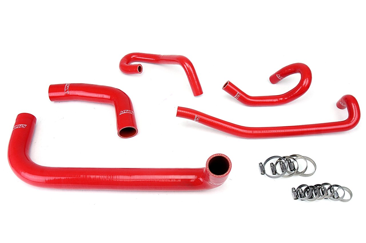 HPS Red Reinforced Silicone Radiator + Heater Hose Kit Toyota 01-03 Sequoia 4.7L V8 Left Hand Drive