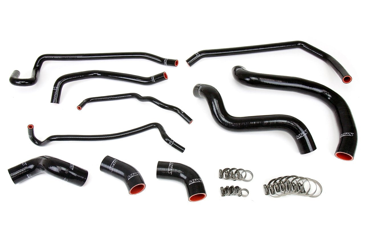 HPS Silicone Radiator + Heater Coolant Hose Kit Ford 2011-2014 Mustang GT 5.0L V8 (includes Boss 302), 57-1429