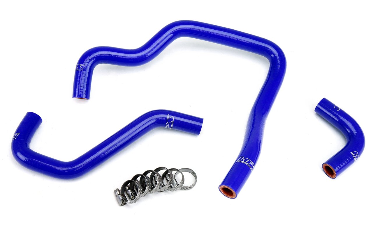 HPS Blue Reinforced Silicone Heater Hose Kit Toyota 89-95 4Runner 22RE Non Turbo EFI LHD