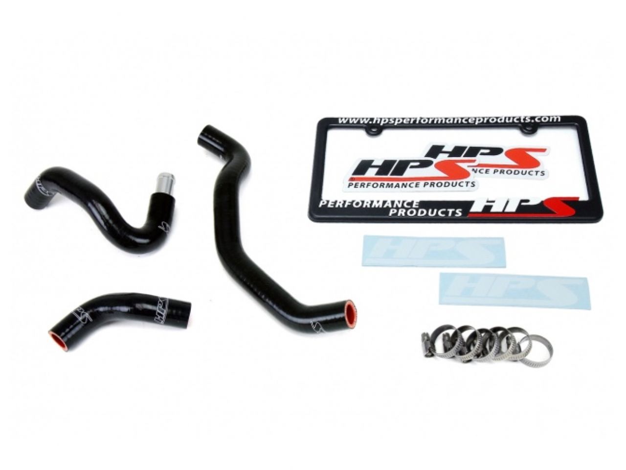 HPS Black Reinforced Silicone Heater Hose Kit Coolant Nissan 09-13 370Z