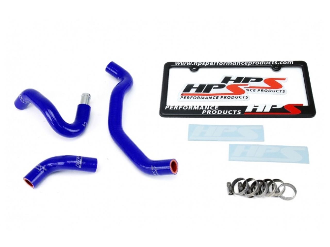 HPS Blue Reinforced Silicone Heater Hose Kit Coolant Nissan 09-20 370Z